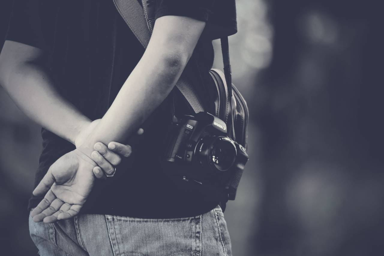 camera, black, photography, people, standing, alone, photographer
, 