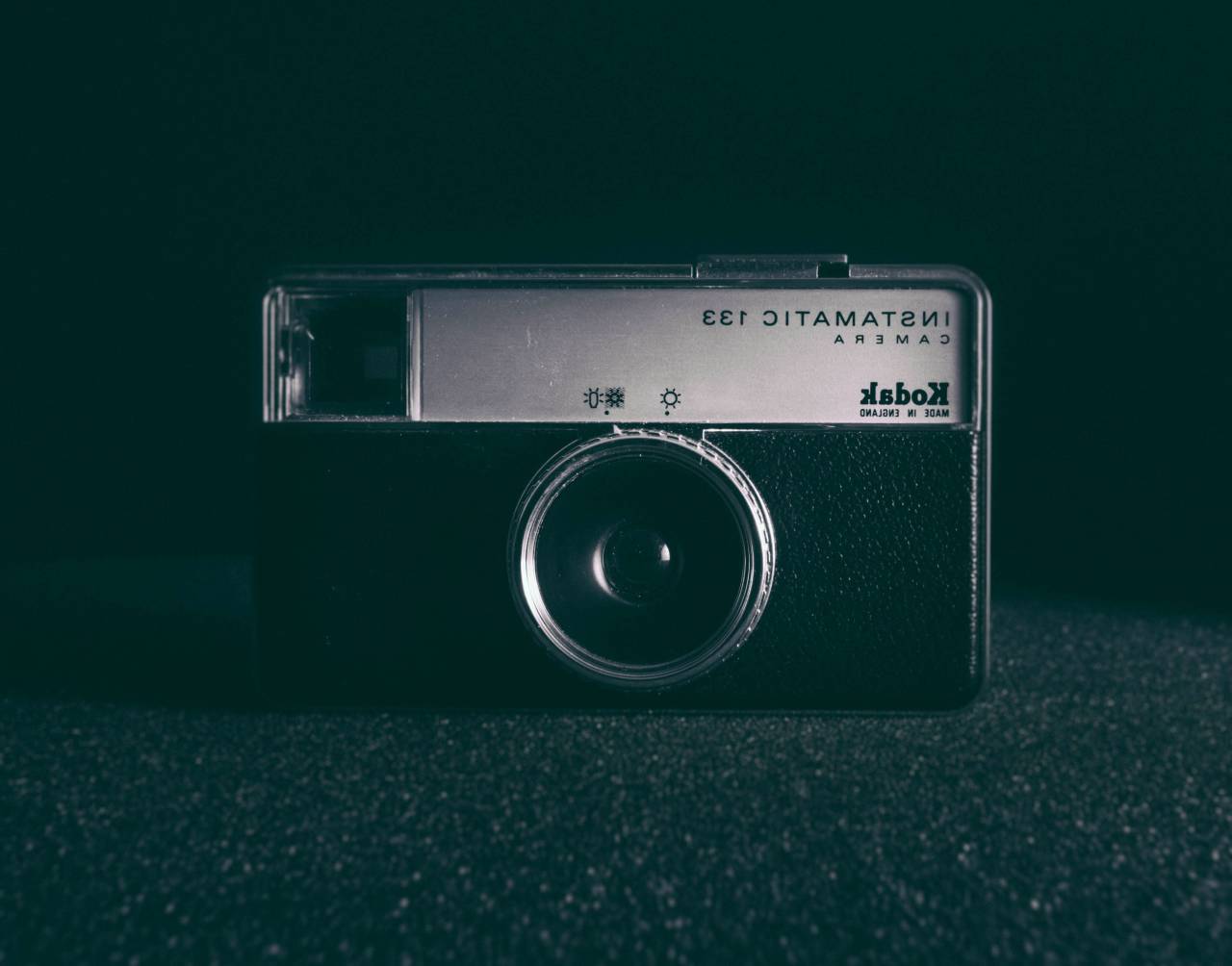 Cámara, vendimia, lente, Kodak, instamatic, fotografía, fotógrafo, negro,