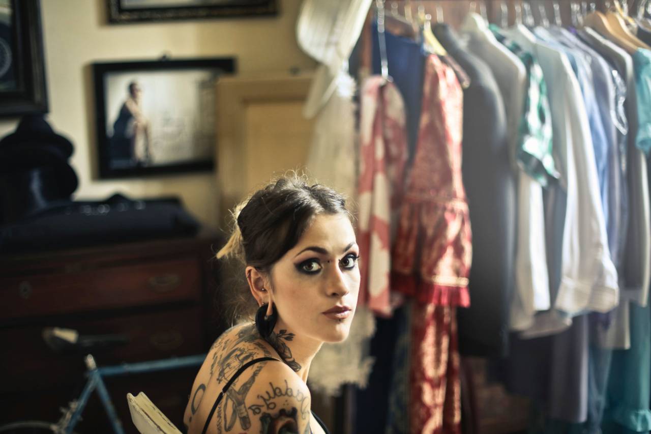 fashion, model, clothes, tattoo, girl, female, people, makeup
, 