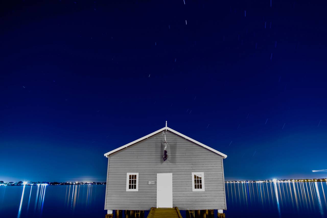 house, home, water, lights, blue, night, sky
, 