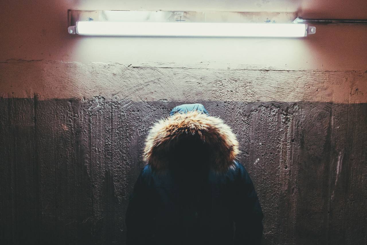 interior, wall, light, fluorescent, lamp, people, dark, hoodie
, 
