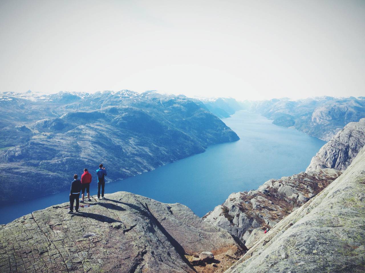 man, adventure, climb, exploration, fog, hike, walk, landscape, misty, peak, mountains, murky, nature, outdoors, people, river, rocks, scenic, sky, travel, water
, 