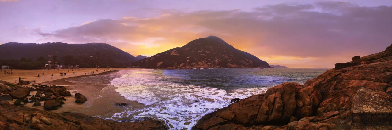 nature, landscape, mountain, clouds, sky, grass, field, travel, adventure, trek, ocean, sea, beach, vacation, sunset, waves
, 