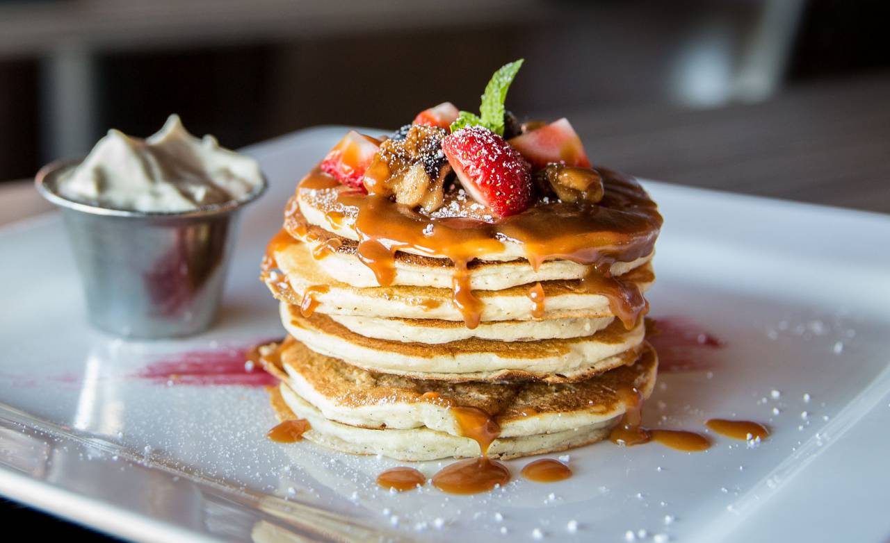 restaurant, food, gourmet, pancakes, fruits, strawberries, berries, kitchen
, 