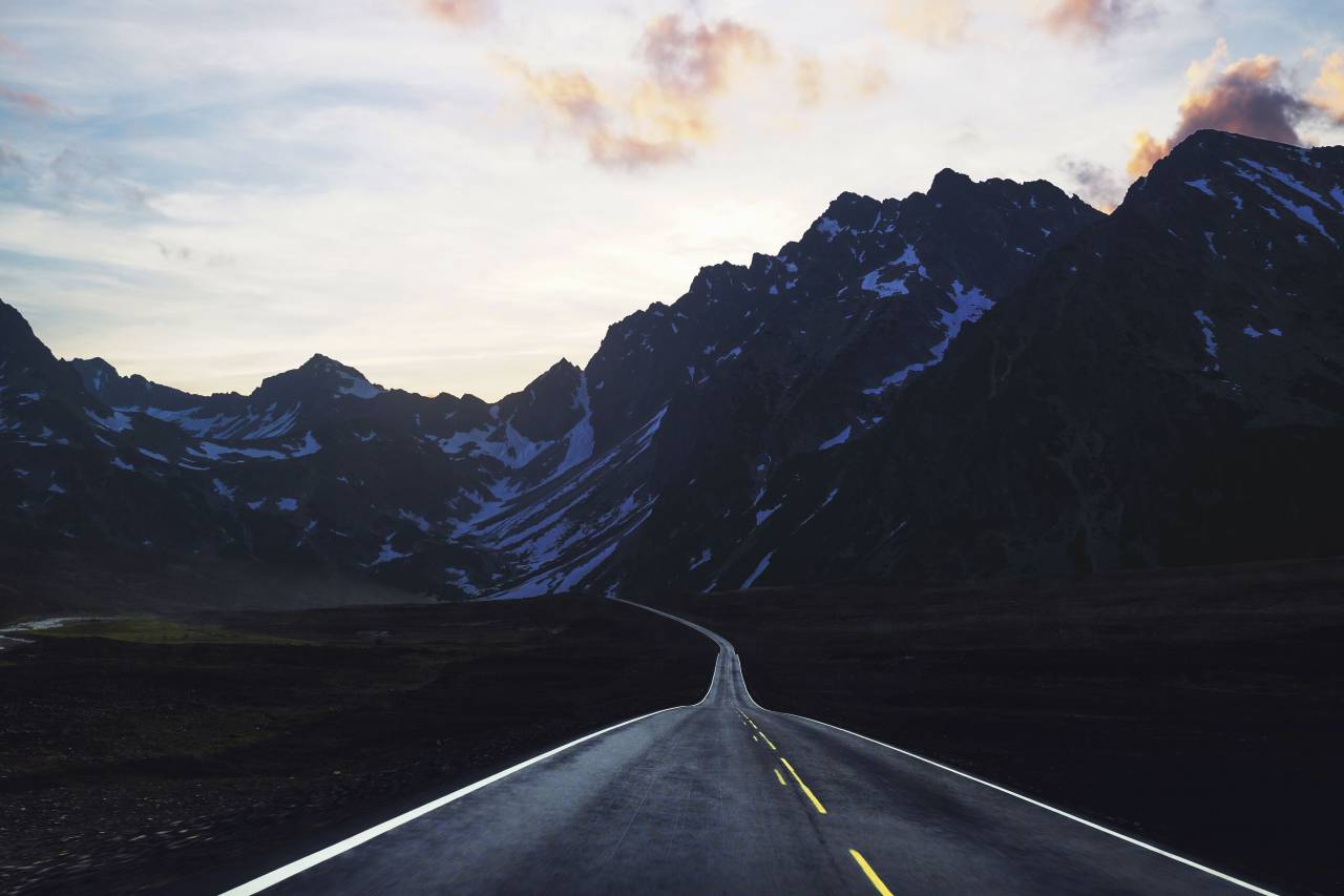 Camino, oscuro, camino, valle, paisaje, cielo, nube, campo, naturaleza, viajes,