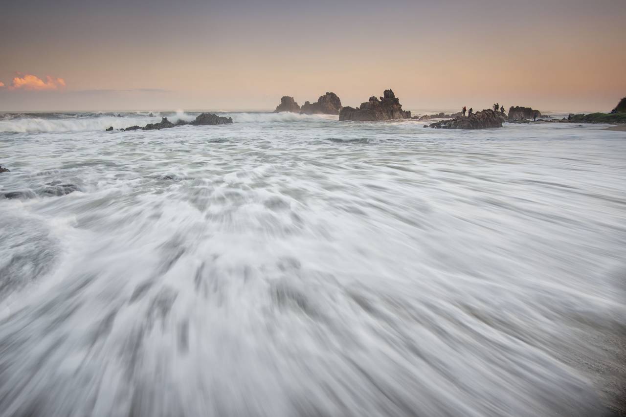 mar, océano, chapoteo, ondulaciones, rock, formación, paisaje, naturaleza, olas, aventuras, viajes, cielo, nubes,