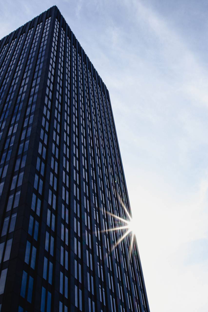 sol, ciudad, edificio, alto, vidrio, reflexión, cielo, rascacielos, perspectiva, moderno, diseño, arquitectura, negocios, patrón, urbano,