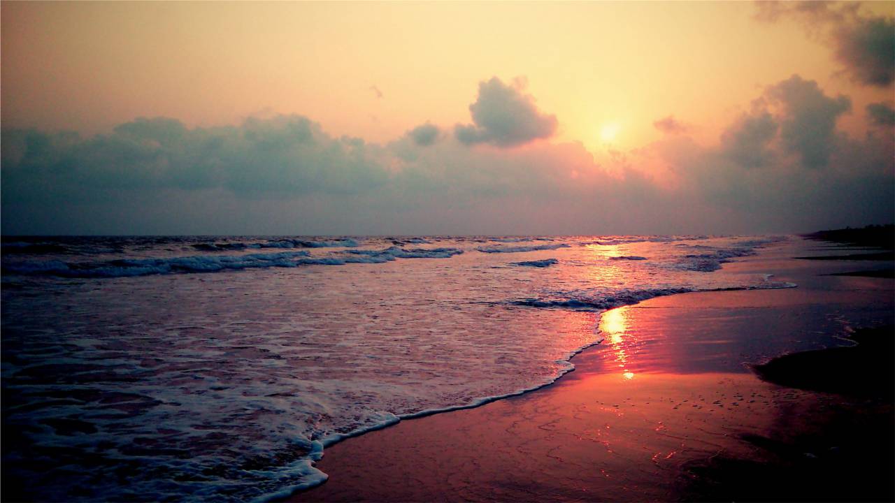 sunrise, beach, dawn, waves, sand, ocean, sea, water
, 
