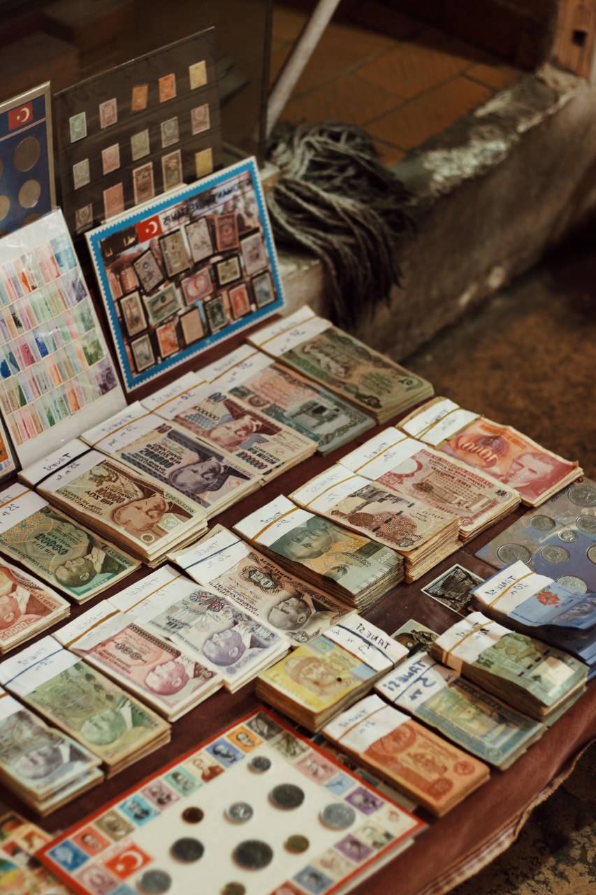 Collection, Banknotes, Different Countries, Currency, Diversity, Globalization, Cultural Exchange, International Finance, Monetary Variety, Collector's Items, Cultural Representation, World Currencies, Economic History, Cross-Cultural, Valuable Assortment, Financial Diversity, Collectible, Global Economies, Currency Showcase, 