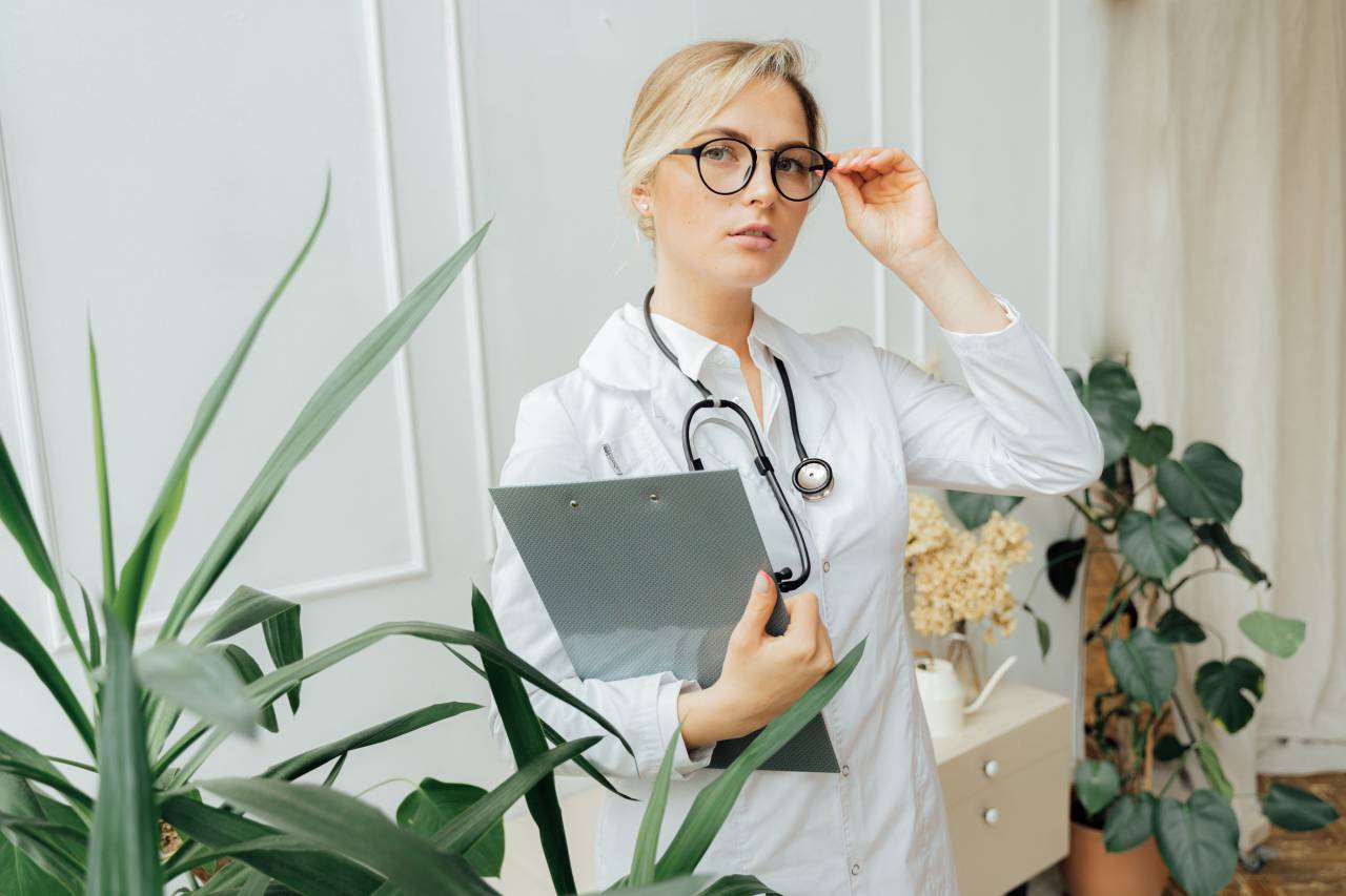 doctor, hospital, medicine, medical, portrait, clinic, female, person, woman, people, face, stethoscope, uniform, professional, adult, healthcare, looking, occupation, copy space, looking at camera, surprise, worker, intern, health, happiness, women, protection, health care and medicine, female doctor, patient, outbreak, confidence, medical occupation, health care worker, hispanic, 