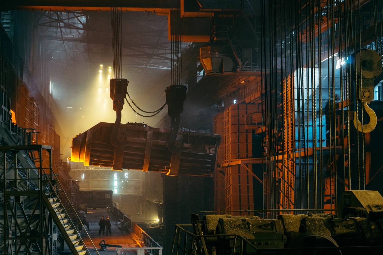 Acero, industria, metal, empresa, equipo pesado,