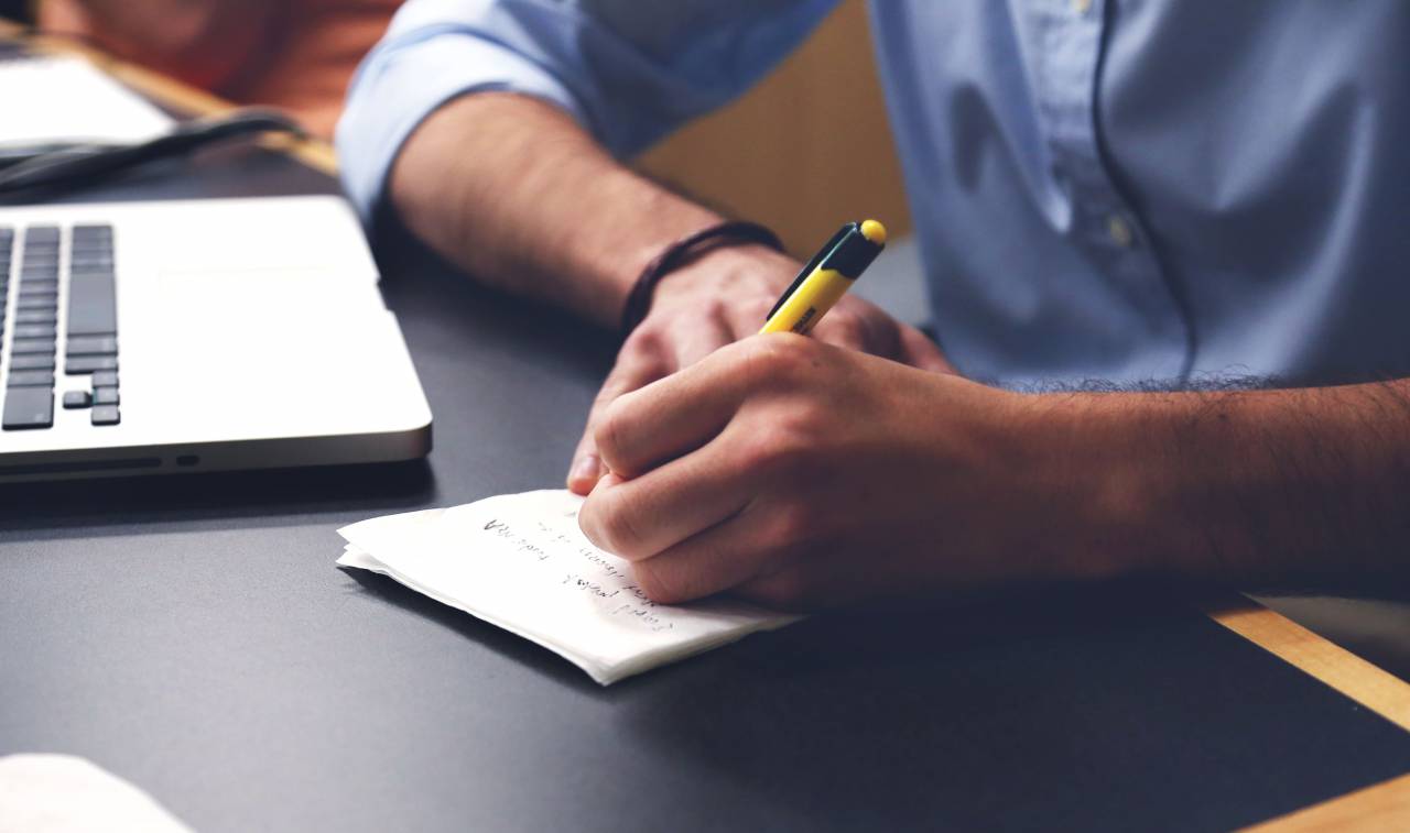 Escritura, trabajando, Bloc de notas, bolígrafo, negocios, escritorio, oficina,